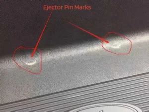 ejector pin marks|What causes ejector pin marks in injection molded .